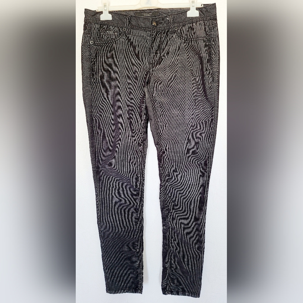 Domaine Brand Jeans Women's MicroCorduroy Cotton Blend Black Medium ( Jun.11)